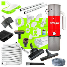 Load image into Gallery viewer, Allegro Central Vacuum Complete Air Package Hardwood Floors with 3 Inlet Kit Installation Kit
