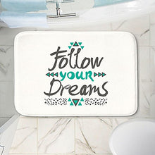 Load image into Gallery viewer, DiaNoche Designs Memory Foam Bath or Kitchen Mats by Pom Graphic Design - Follow Your Dreams, Large 36 x 24 in
