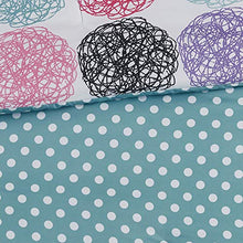 Load image into Gallery viewer, Mi Zone Carly Comforter Set Full/Queen Size - Teal, Purple , Doodled Circles Polka Dots  4 Piece Bed Sets  Ultra Soft Microfiber Teen Bedding For Girls Bedroom
