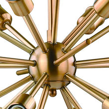 Load image into Gallery viewer, Estelle 12 Light Brass Mid-Century Modern Sputnik Pendant
