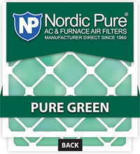 Load image into Gallery viewer, Nordic Pure 18x20x1 Pure Green AC Furnace Air Filters 6 Pack
