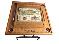 Puerto Rico Domino Table with the Map Classic