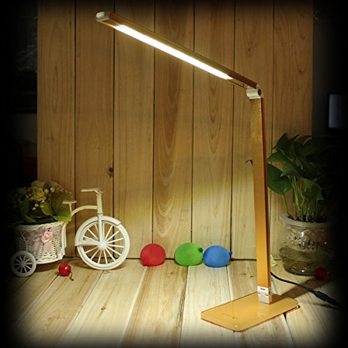 Golden Flexible 48 LED Energy Saving 180Adjustable Table Lamp Reading Light by 24/7 store