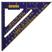IRWIN Tools Rafter Square, Hi-Contrast Aluminum, Blue , 7-Inch (1794463)