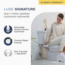Load image into Gallery viewer, LUXE Bidet Neo 320 white 320-Self Cleaning Dual Nozzle-Hot and Cold Water Non-Electric Mechanical Bidet Toilet Attachment, 17 x 10 x 3 inches
