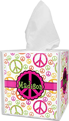 RNK Shops Peace Sign Tissue Box Cover (Personalized)