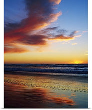 Load image into Gallery viewer, GREATBIGCANVAS Entitled Sunset and Clouds Over Pacific Ocean Poster Print, 45&quot; x 60&quot;, Multicolor

