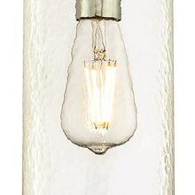 Load image into Gallery viewer, Westinghouse Lighting 6329000 One-Light Indoor Mini Pendant, Brushed Nickel Finish with Clear Textured Glass
