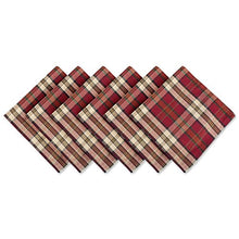 Load image into Gallery viewer, DII Campfire Plaid 100% Cotton Oversized Napkin for Holidays, Family Gatherings, &amp; Christmas Dinner - Set of 6 (20x20&quot;)
