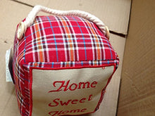 Load image into Gallery viewer, Door Stop Red Square - &#39;Home Sweet Home Christmas New Home All Occasion Gift
