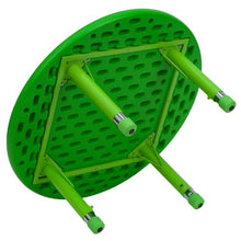 Load image into Gallery viewer, Flash Furniture 33&#39;&#39; Round Green Plastic Height Adjustable Activity Table
