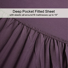 Load image into Gallery viewer, Full Size Bed Sheet Set - 4 Piece (Purple) ,100% Brushed Microfiber 1800 Luxury Bedding,Deep Pockets,Extra Soft &amp; Fade Resistant by Best Season
