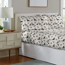 Load image into Gallery viewer, Pointehaven Flannel 170 GSM Sheet Set,Twin Autumn Deer
