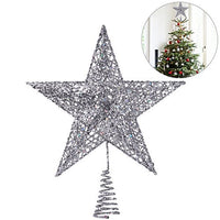 NICEXMAS Christmas Tree Topper Star Christmas Tree Decoration Star Treetop Decor (25cm)