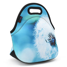 Load image into Gallery viewer, ICOLOR Dandelion Insulated Neoprene Lunch Bag Tote Handbag lunchbox Food Container Gourmet Tote Cooler warm Pouch For School work Office
