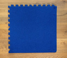 Load image into Gallery viewer, Get Rung Carpet Squares with Interlocking Foam Tiles. Durable and Multipurpose Usage. Great Alternative to Rolled Carpet. Excellent for Trade Show, Playrooms, or as a Carpet Replacement Mat. (BLUE, 10
