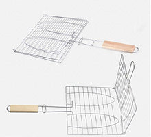 Load image into Gallery viewer, BBQ Tools Barbecue Essential Grilled Fish Clip Grilled Fish Mesh Folder
