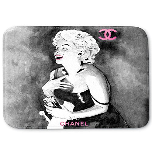 DiaNoche Designs Memory Foam Bath or Kitchen Mats by Marley Ungaro - Marilyn V, Large 36 x 24 in
