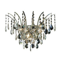 Load image into Gallery viewer, Elegant Lighting 8033W16C/Rc Royal Cut Victoria 3-Light Wall Sconce, Finished in Chrome with Clear Crystals

