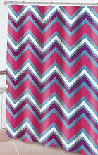 Load image into Gallery viewer, Zig Zag Zigzag Polyester Printed Fabric Shower Curtain
