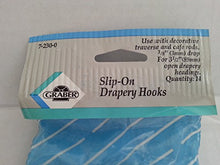 Load image into Gallery viewer, Graber 3-Inch Slip On Drapery Hooks with 1/8-Inch Drop. 14 Hooks per Bag
