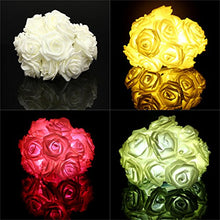 Load image into Gallery viewer, White 20 LED Rose Flower Lights Lamp Garden Party Decorative Lights by 24/7 store
