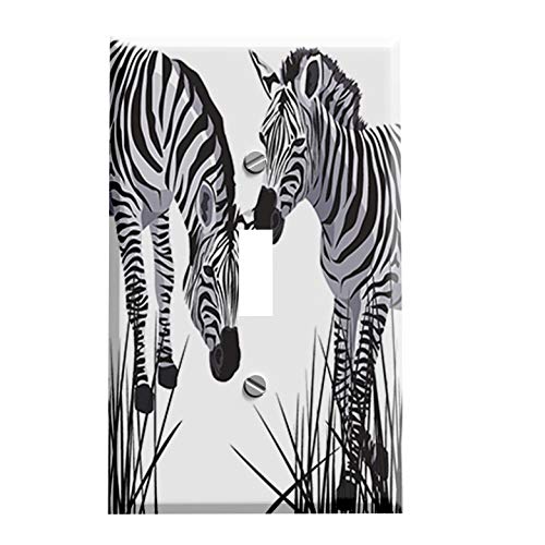 Zebra Pair Switchplate - Switch Plate Cover