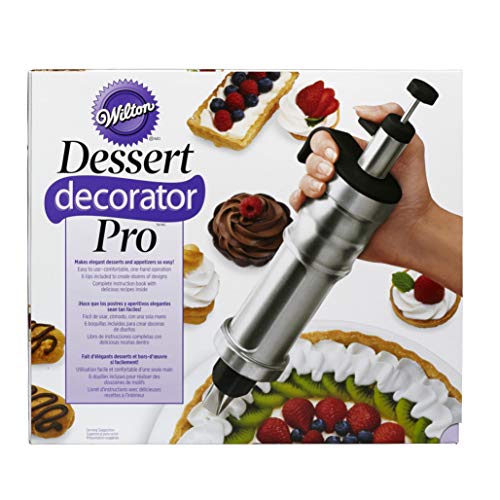 Wilton Dessert Decorator Pro Stainless Steel Cake Decorating Tool, Decorating Your Cakes, Cupcakes, Cookies and Treats, Simple and Fun, Stainless-Steel