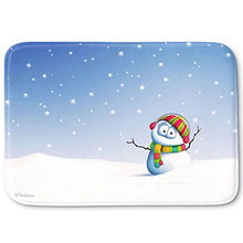 Load image into Gallery viewer, DiaNoche Designs Memory Foam Bath or Kitchen Mats by Tooshtoosh - Snowman, Large 36 x 24 in
