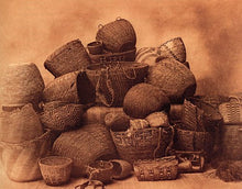 Load image into Gallery viewer, &quot;Puget Sound Baskets&quot; BIG Edward Curtis Native American Indian Art Photograph
