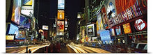 Load image into Gallery viewer, GREATBIGCANVAS Entitled Neon Boards in a City lit up at Night, Times Square, New York City, New York State Poster Print, 90&quot; x 30&quot;, Multicolor
