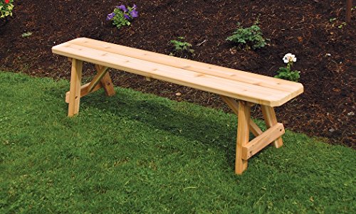A & L Furniture Traditional Bench Only, Mushroom Stain