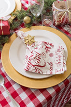 Load image into Gallery viewer, Dii Camz32670  70&quot; Round Cotton Tablecloth, Red &amp; White Check   Perfect For Fall, Thanksgiving, Farm
