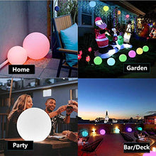 Load image into Gallery viewer, LOFTEK LED Dimmable Floating Pool Lights Ball, 16-inch Cordless Night Light with Remote, 16 RGB Colors &amp; 4 Modes, Rechargeable &amp; Waterproof, Perfect for Indoor/Outdoor, Exhibition Decor, 1-Pack
