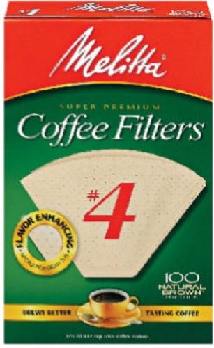 Melitta Cone Coffee Filters Natural Brown #4 (100 Count) (3)