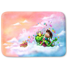 Load image into Gallery viewer, DiaNoche Designs Memory Foam Bath or Kitchen Mats by Tooshtoosh - Butterflies Picnic in the Sky, Large 36 x 24 in
