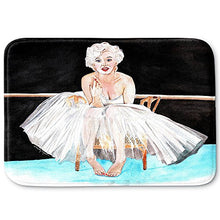 Load image into Gallery viewer, Dia Noche Memory Foam Bathroom or Kitchen Mats by Marley Ungaro - Marilyn Ballerina - Small 24 x 17 in
