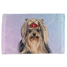 Load image into Gallery viewer, Old Glory Yorkshire Terrier Live Forever All Over Hand Towel Multi Standard One Size
