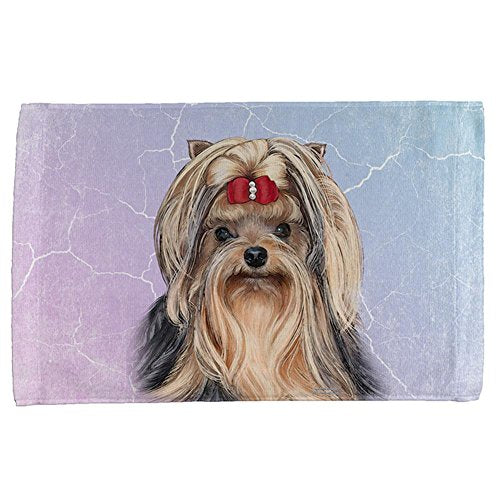 Old Glory Yorkshire Terrier Live Forever All Over Hand Towel Multi Standard One Size