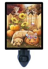 Load image into Gallery viewer, Halloween Night Light, Great Candy Heist, Dogs, Cats, Candy LED Night Light
