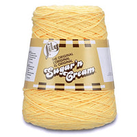 Lily Sugar'n Cream Cotton Cone Yarn, 14 oz, Yellow, 1 Cone