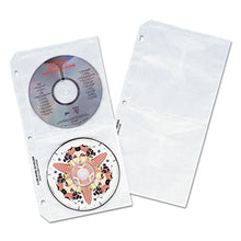 Load image into Gallery viewer, C-Line 61958 Deluxe CD Ring Binder Storage Pages, Standard, Stores 4 CDs, 10/PK
