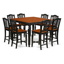 Load image into Gallery viewer, 9 PC counter height set- Square pub Table and 8 Stools
