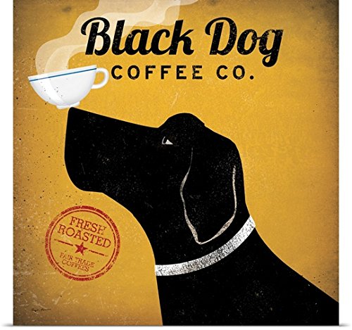 GREATBIGCANVAS Entitled Black Dog Coffee Co Poster Print, 48