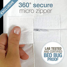 Load image into Gallery viewer, SafeRest Premium Box Spring Encasement - Lab Tested Bed Bug Proof, Dust Mite Proof and Waterproof - Hypoallergenic, Breathable, Noiseless and Vinyl Free - Full Size
