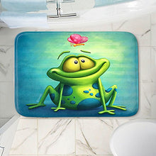 Load image into Gallery viewer, Dia Noche Memory Foam Bathroom or Kitchen Mats by Tooshtoosh - The Frog II - Small 24 x 17 in
