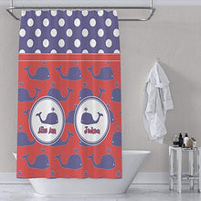 Load image into Gallery viewer, YouCustomizeIt Whale Extra Long Shower Curtain - 70&quot;x84&quot; (Personalized)
