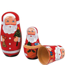 Load image into Gallery viewer, Tobar 8968 Father Christmas Nesting Dolls, Multi

