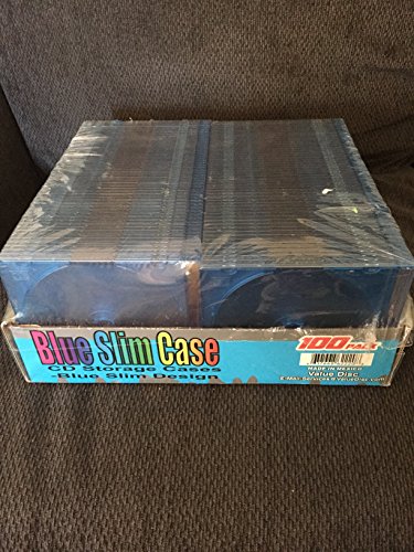 Black Slim Case CD Storage Cases - 100 Pack