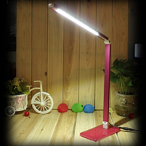 Red Flexible 48 LED Energy Saving 180Adjustable Table Lamp Reading Light by 24/7 store
